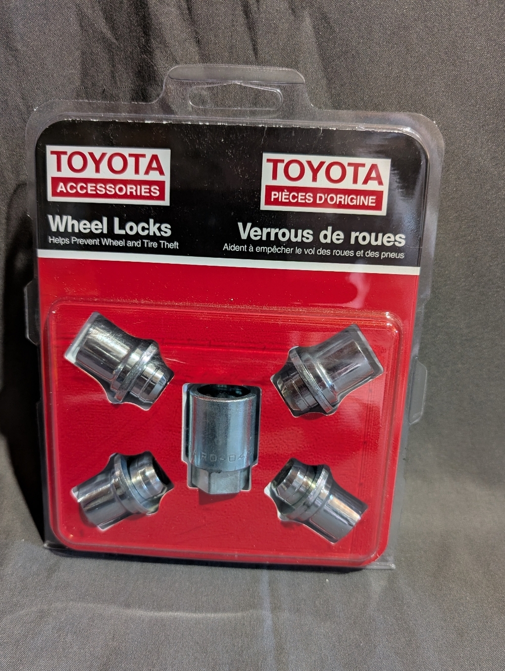 Toyota Wheel Locks 00900 Nickel Chrome Plated Toyota Accessory